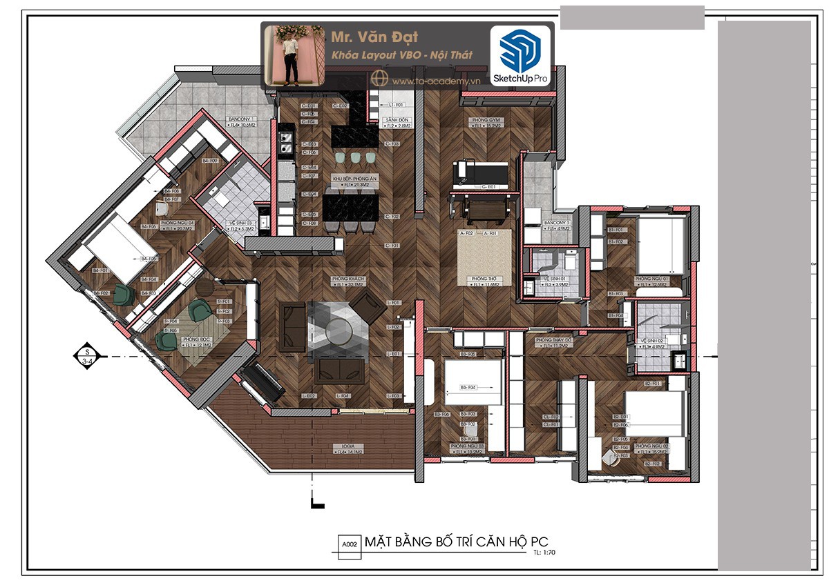 Mr. Đạt - Khóa Layout VBO Nội thất